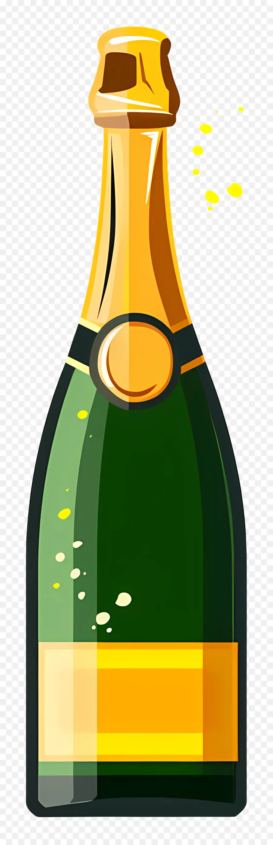 Champagne Bottle，Шампанское PNG