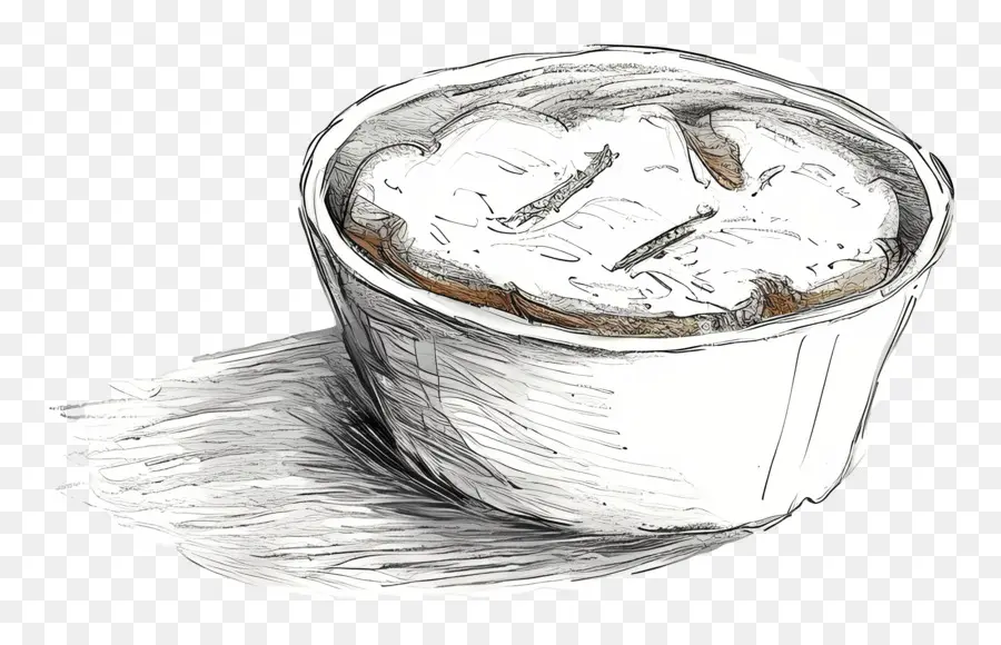 хлебный пудинг，кофе PNG