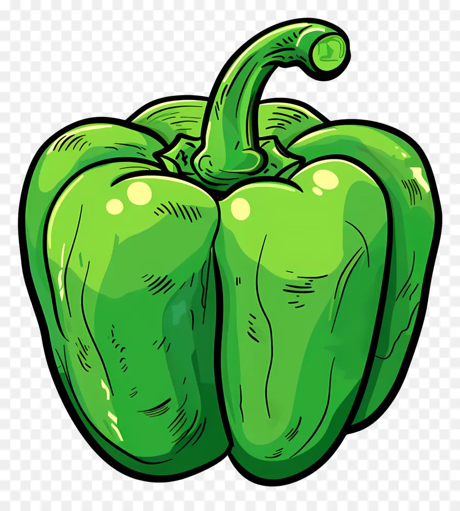 Green Bell Pepper，Bell Pepper PNG