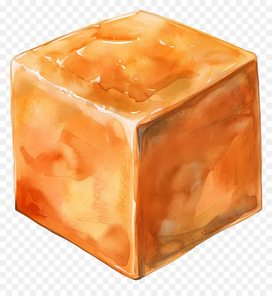 карамельный куб，Сыр PNG
