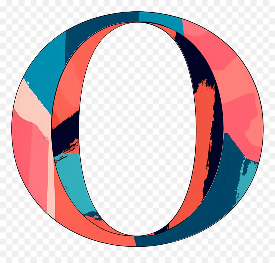 буква O，круговой логотип PNG