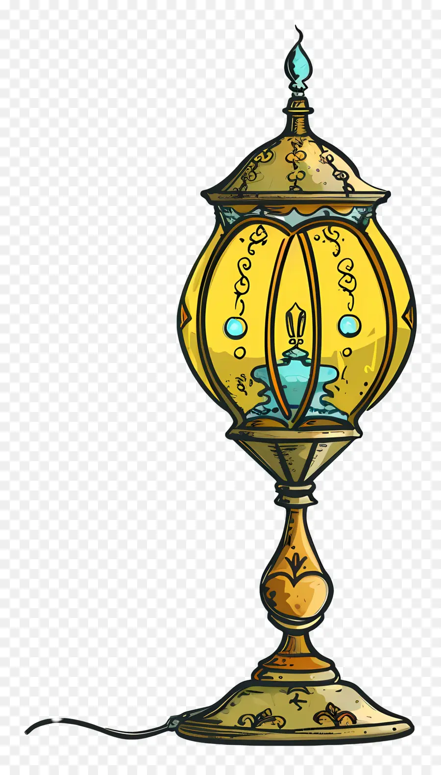 Исламская лампа，Персидская масляная лампа PNG
