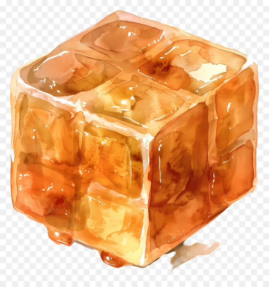 карамельный куб，Шоколад PNG