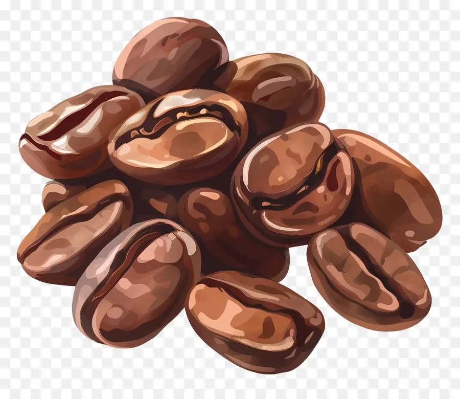 кофе в зернах，жареный кофе PNG