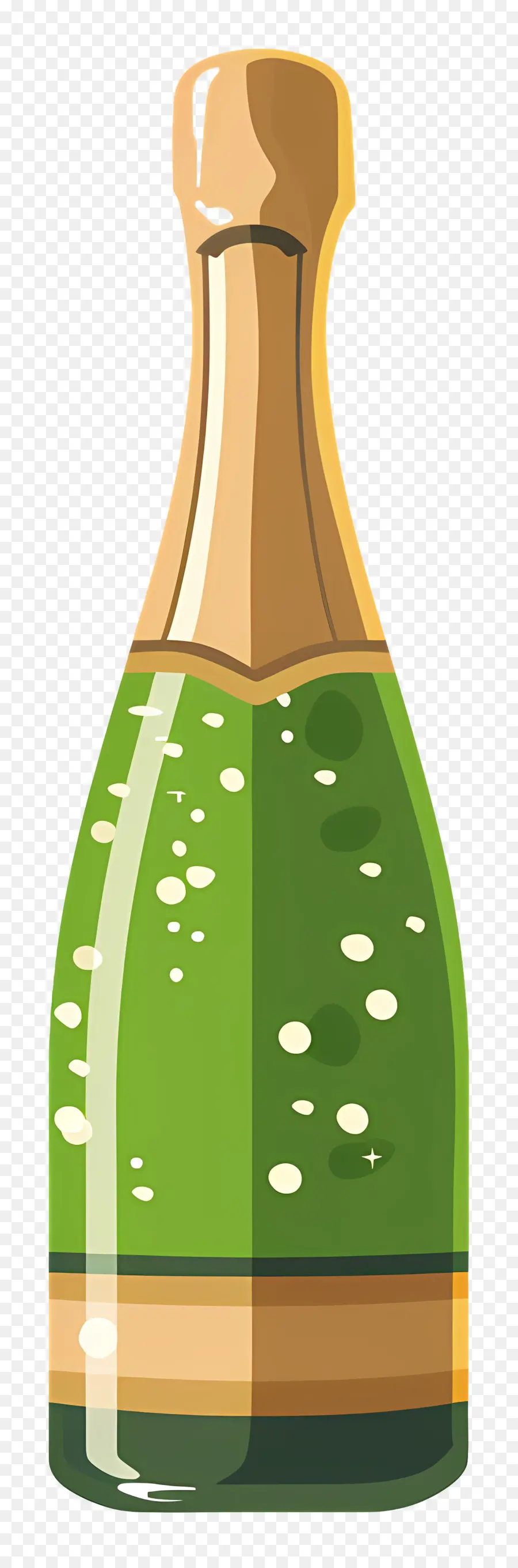 Champagne Bottle，Зеленая жидкая бутылка PNG