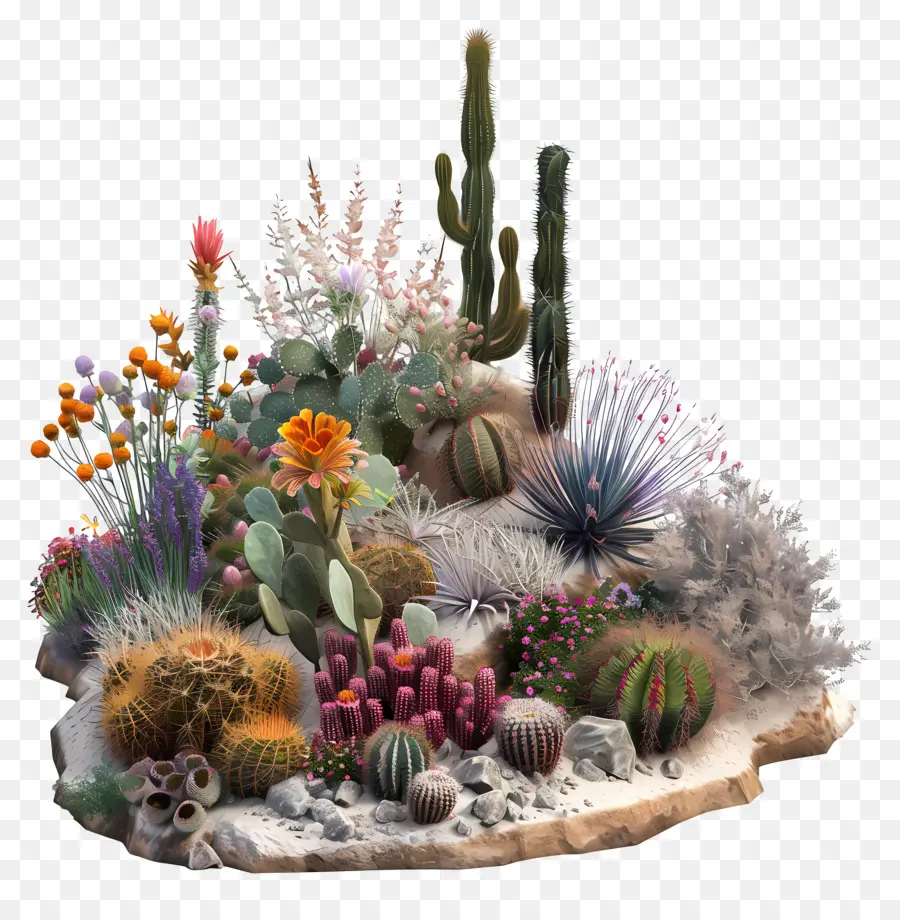 пустынный сад，Cacti PNG