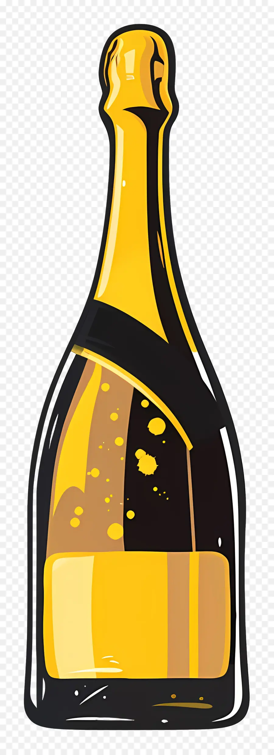 Champagne Bottle，Шампанское PNG