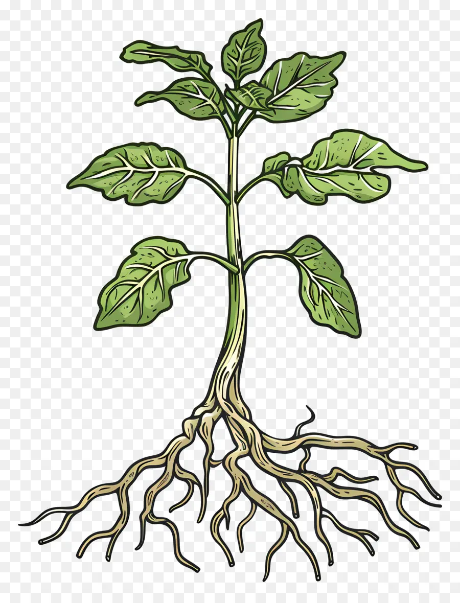посадить корень，картофельное растение PNG