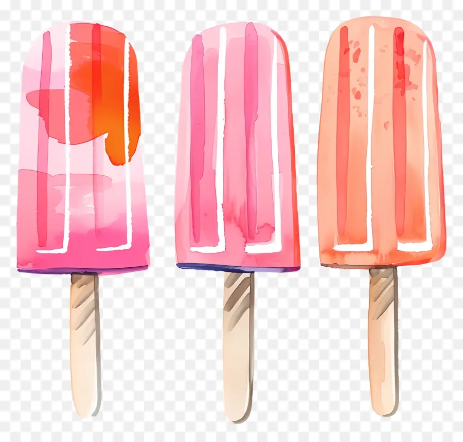 фруктовое мороженое，розовые конусы мороженого PNG