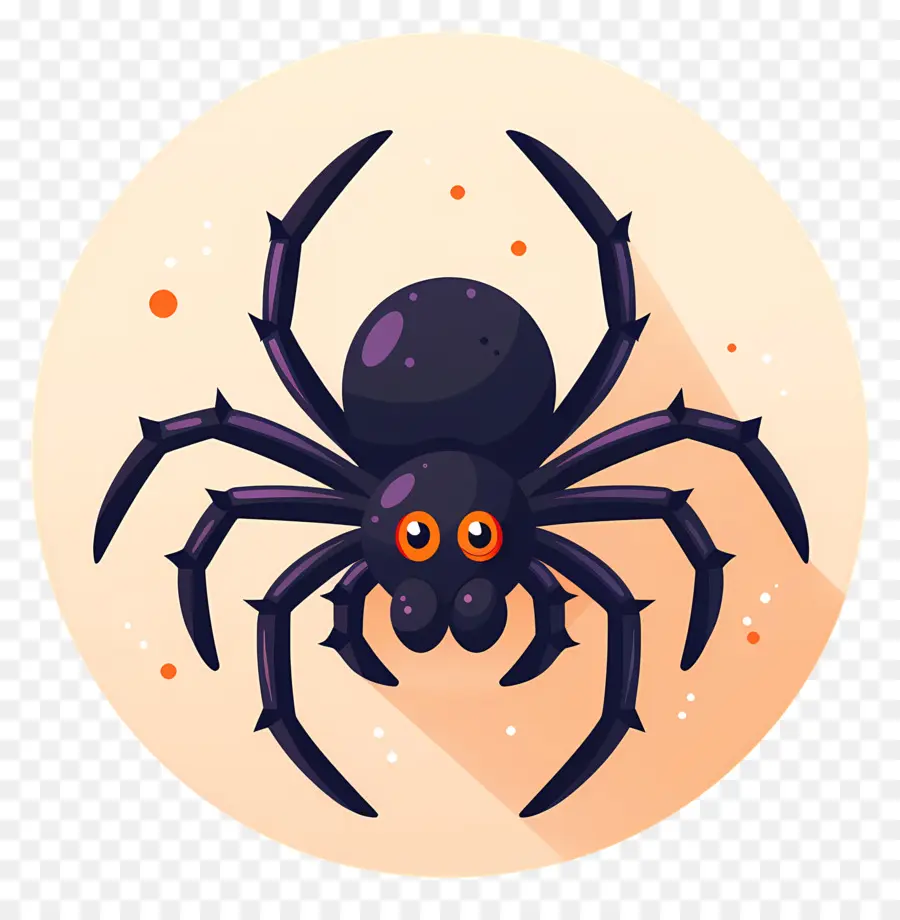 паук Хеллоуин ，черный паук вдовы  PNG