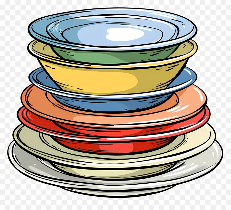 Стоп тарелок，керамическая тарелка PNG