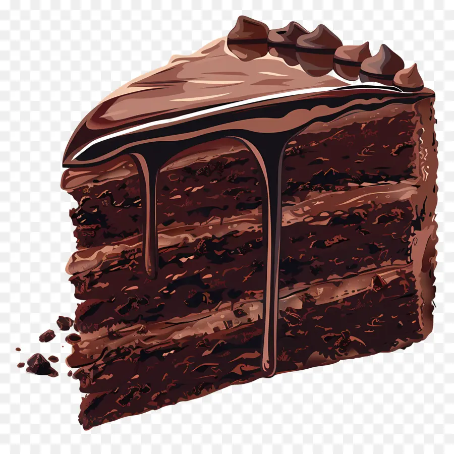 Шоколадный торт，Десерт PNG