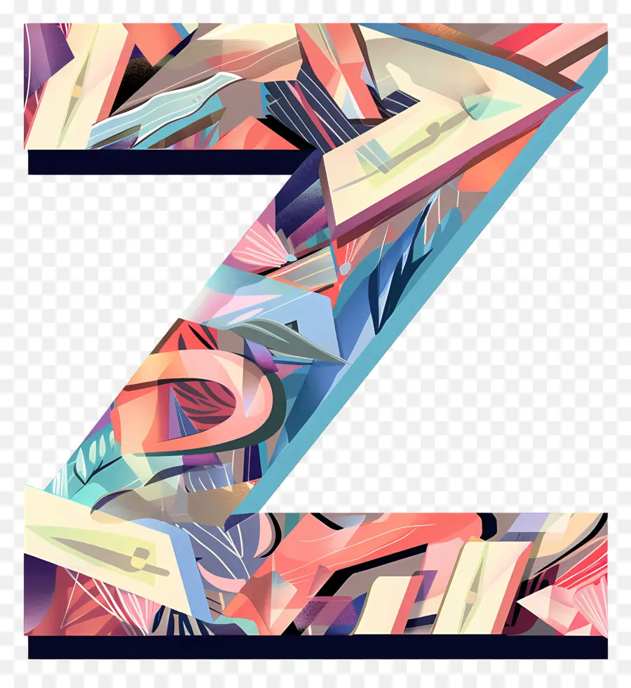 Буква Z，Абстрактное искусство PNG