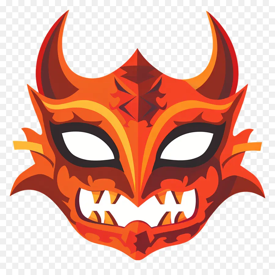 Хэллоуин маска，маска демона  PNG