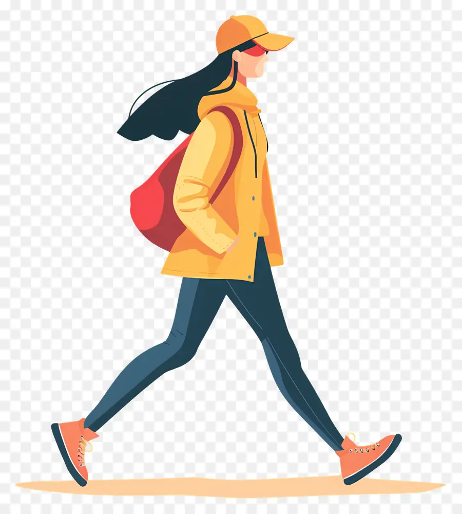 женщина ходьба，Уличная мода PNG
