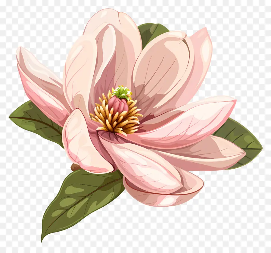 цветок магнолии，розовый цветок PNG