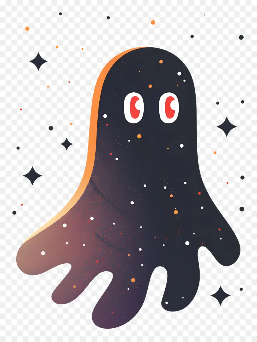 Хэллоуин призрак ，мультипликационное существо PNG