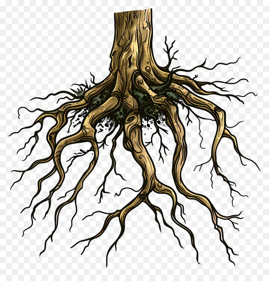 посадить корень，Корни Деревьев  PNG