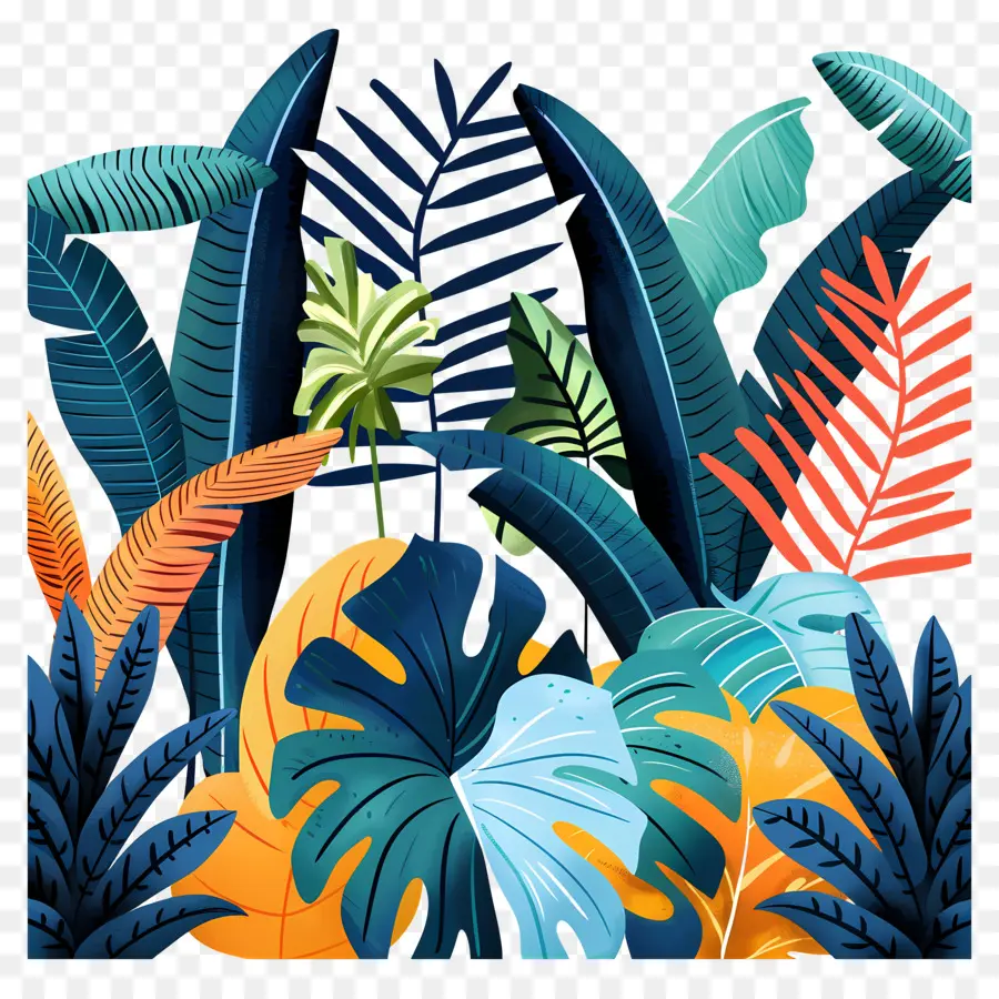 Tropical Forest，тропические растения PNG