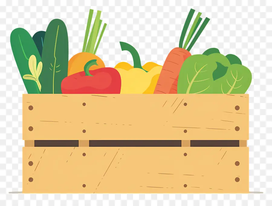 овощная коробка，овощи PNG