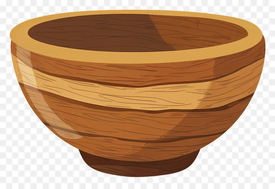 деревянная чаша，коричневый PNG