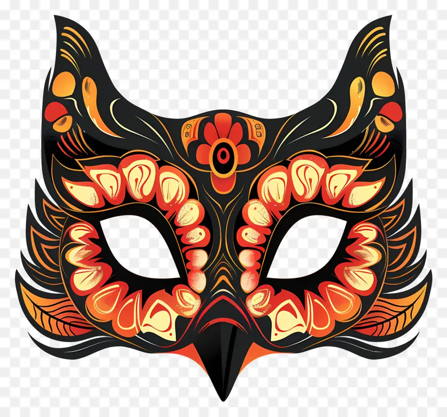 Хэллоуин маска，Сложная маска PNG