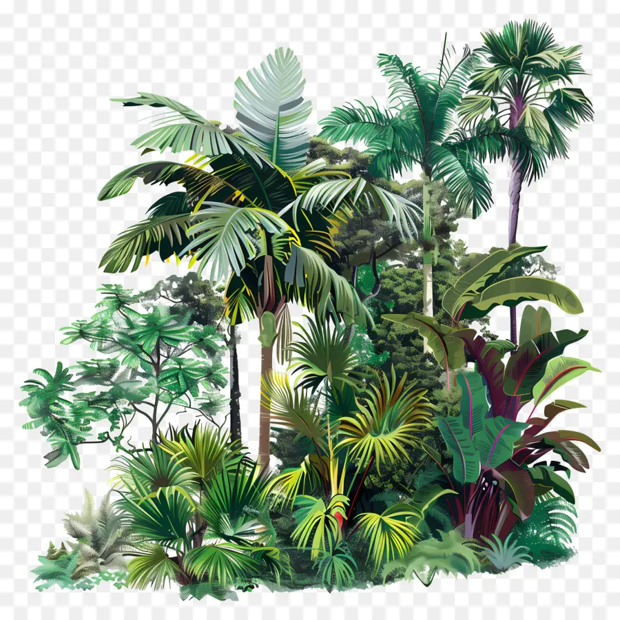 Tropical Forest，тропические джунгли PNG
