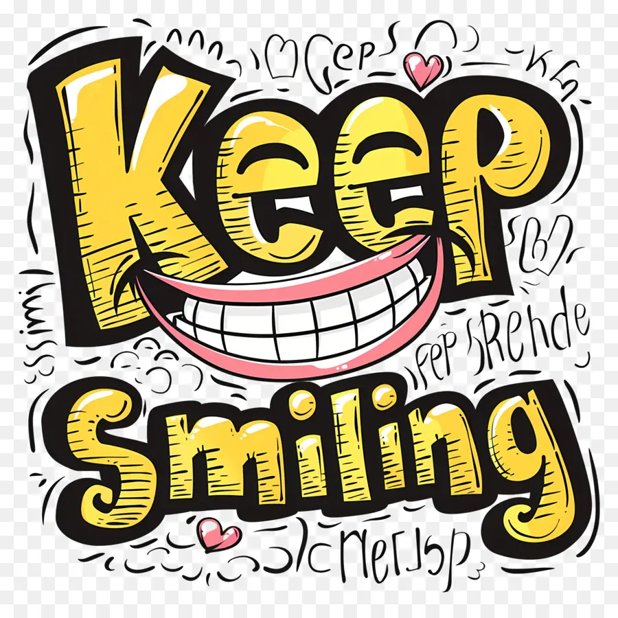 продолжай улыбаться，улыбается PNG
