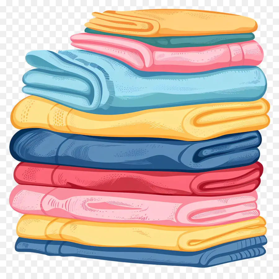 стек полотенца，Одежда PNG