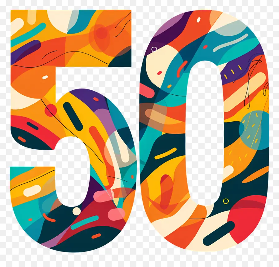 количество 50，исполняется 50 лет PNG