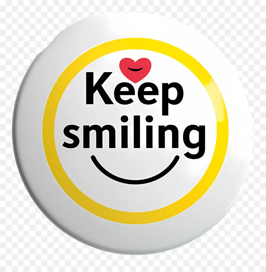 продолжай улыбаться，Smiley Face Button PNG