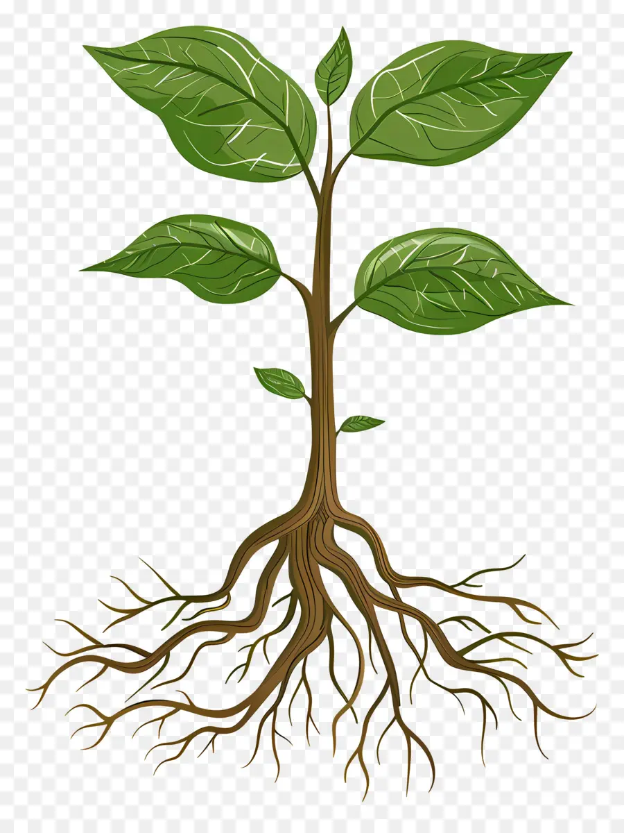 посадить корень，корни растений PNG