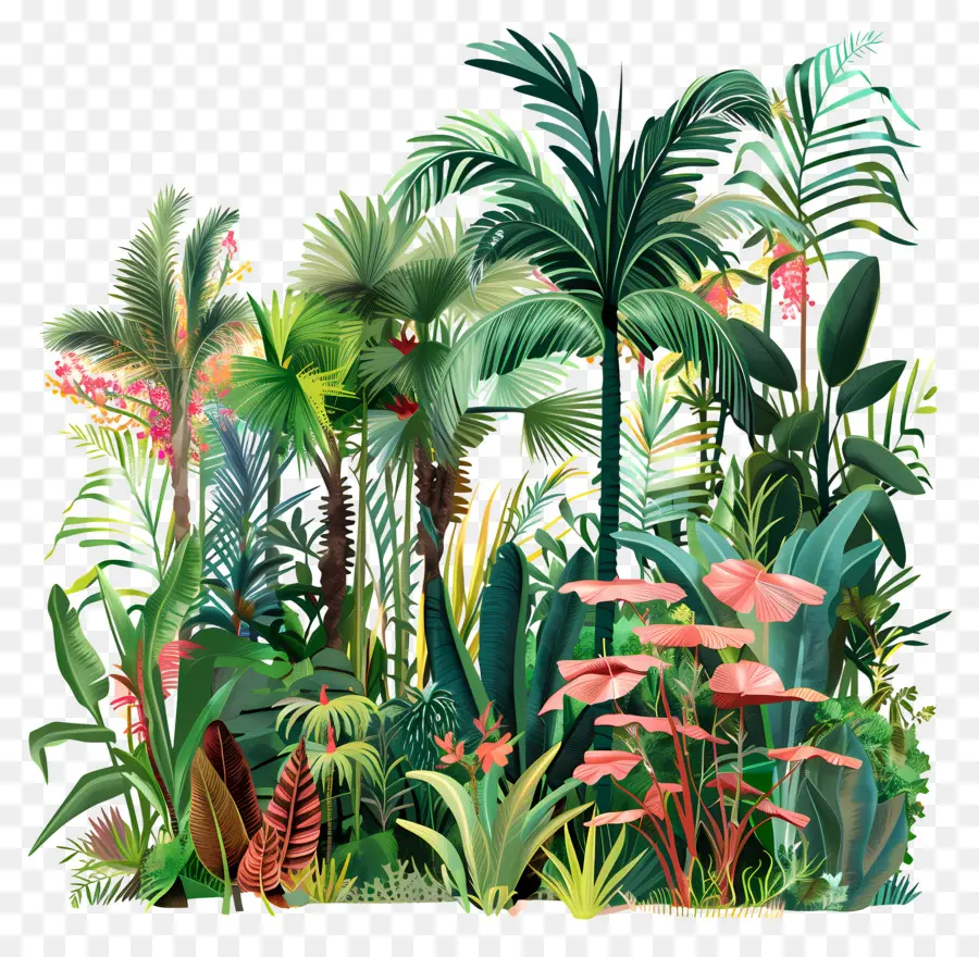 Tropical Forest，тропические джунгли PNG