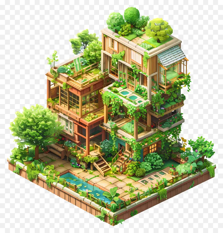 Городской Сад，деревянная структура PNG