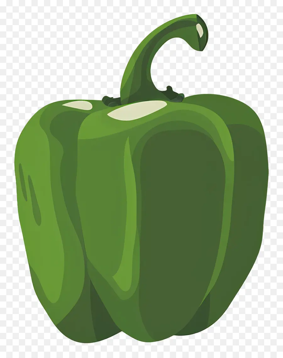 Green Bell Pepper，свежие PNG