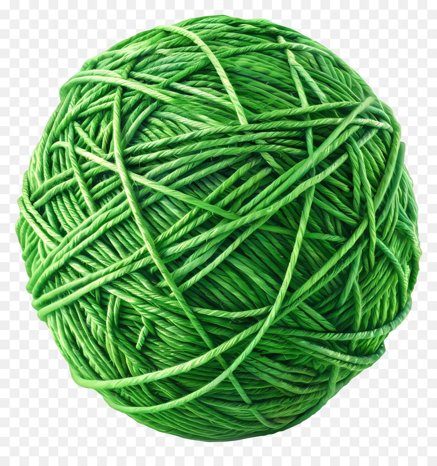 Зеленая пряжа мяч，Зеленая пряжа PNG