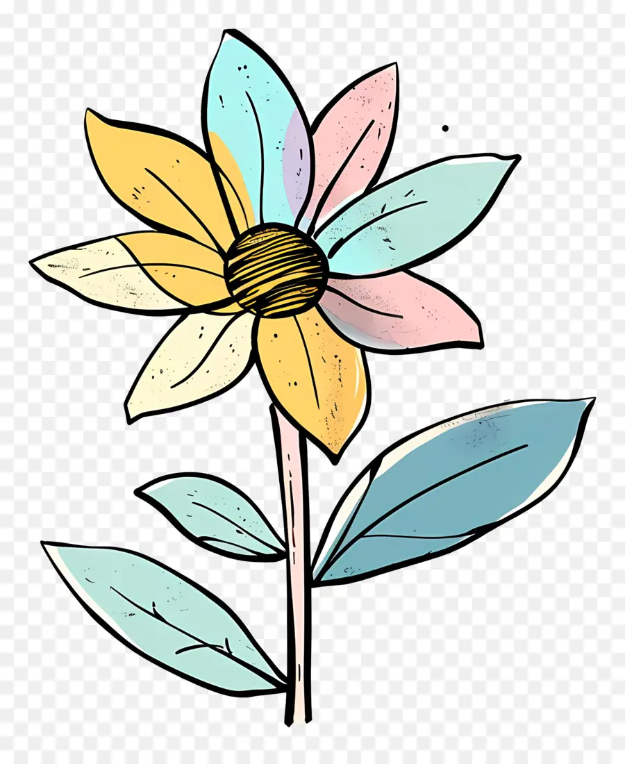 мультфильм цветок，цветок PNG