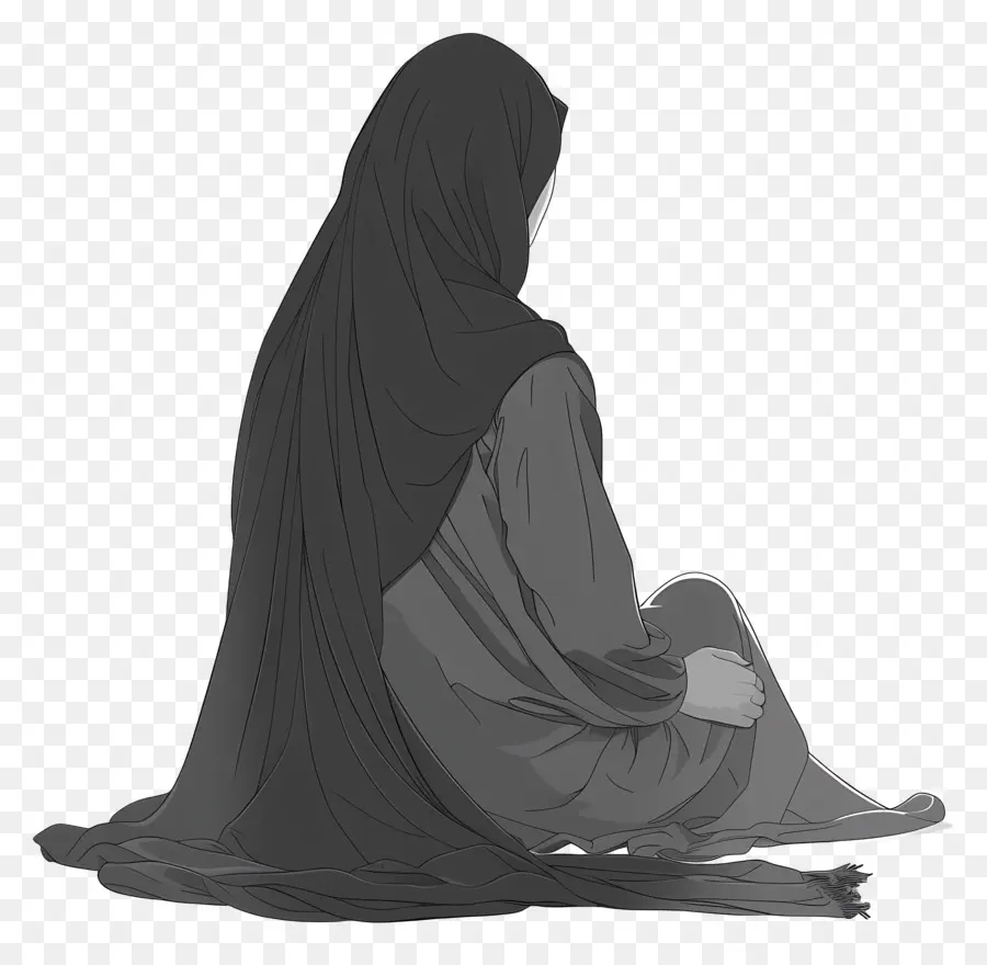 Женщина в хиджабе，Вуаль PNG