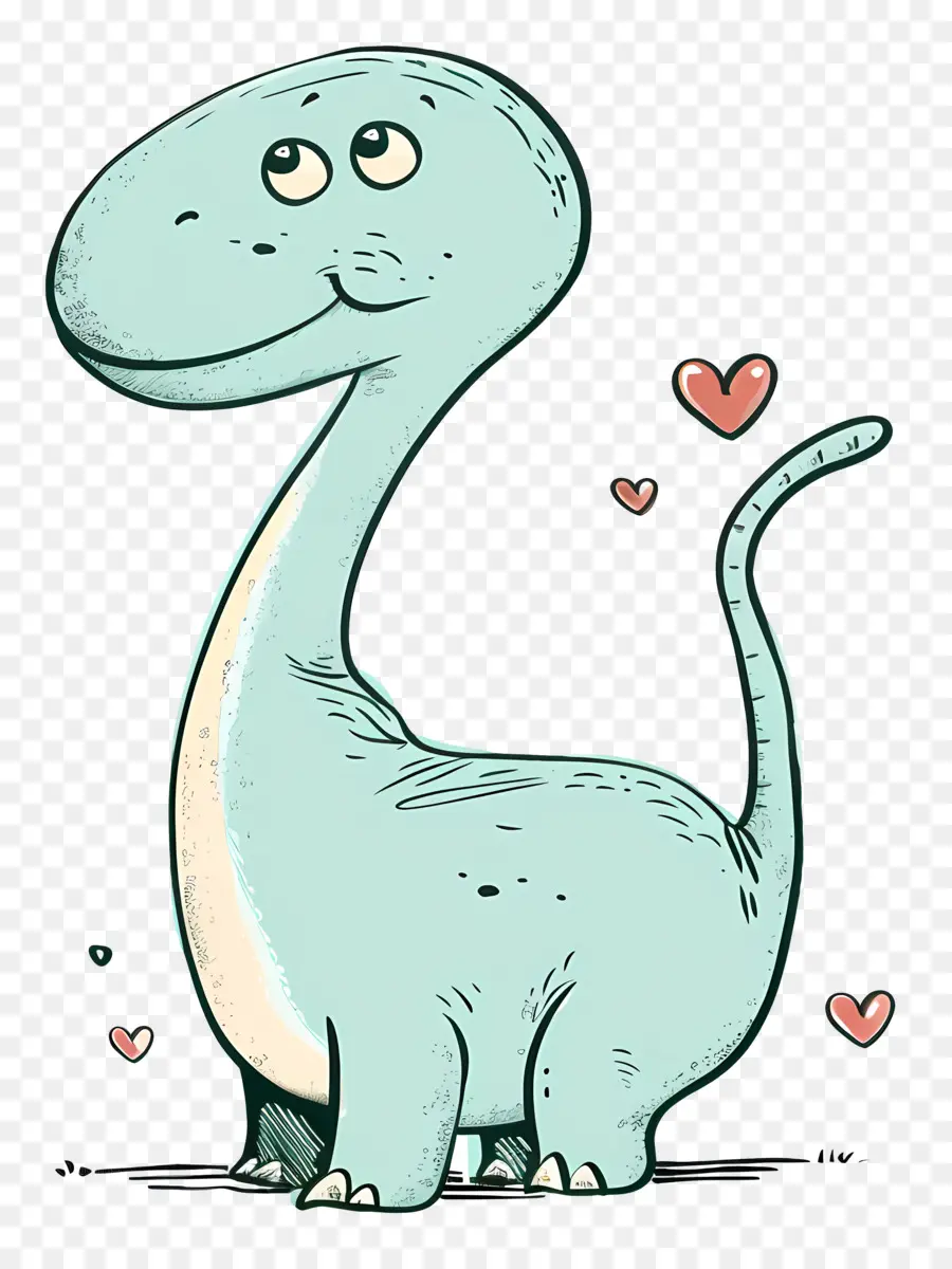 мультфильм Динозаврик，синий динозавр PNG