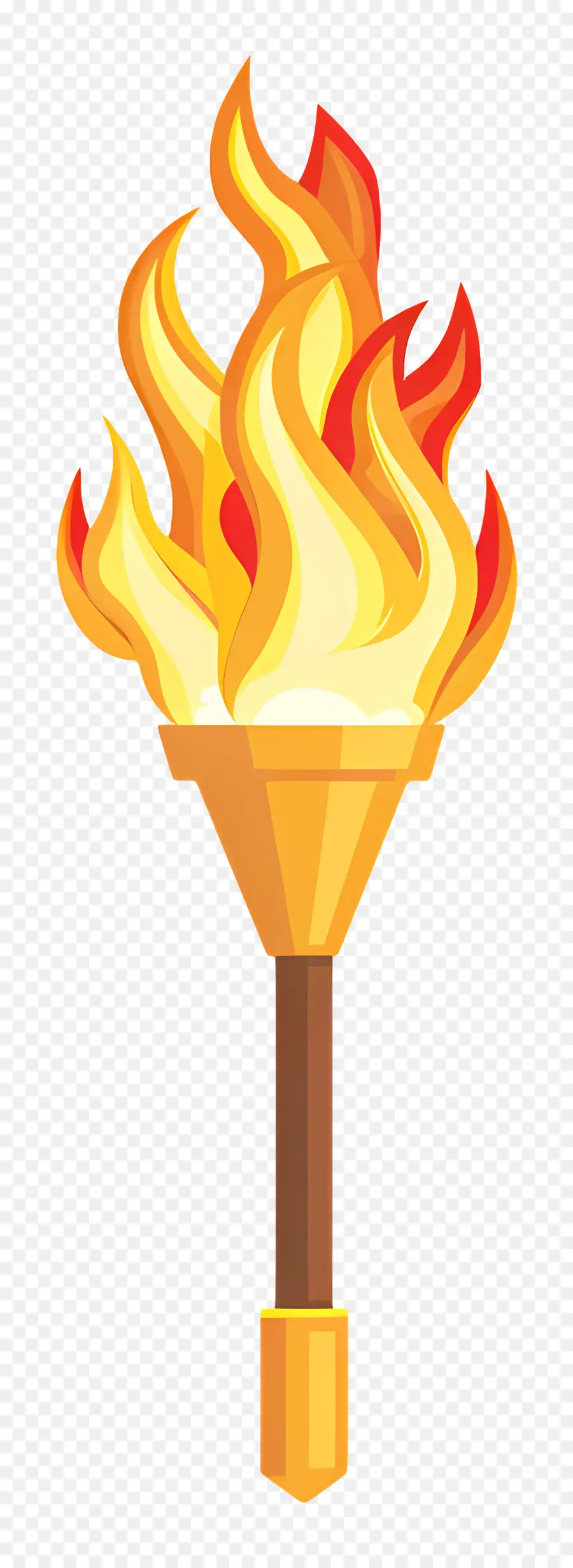 Олимпийский факел，огненный факел PNG