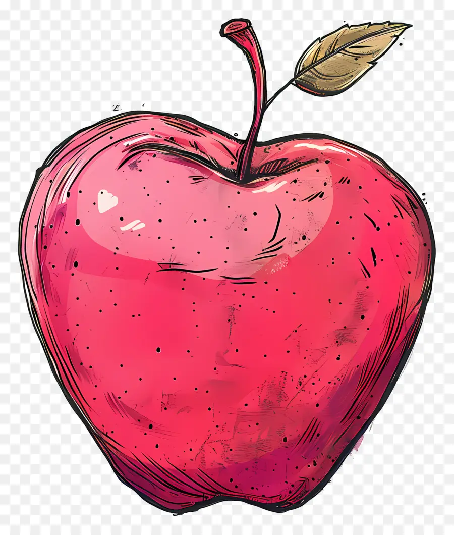 мультфильм яблоко，красное яблоко PNG
