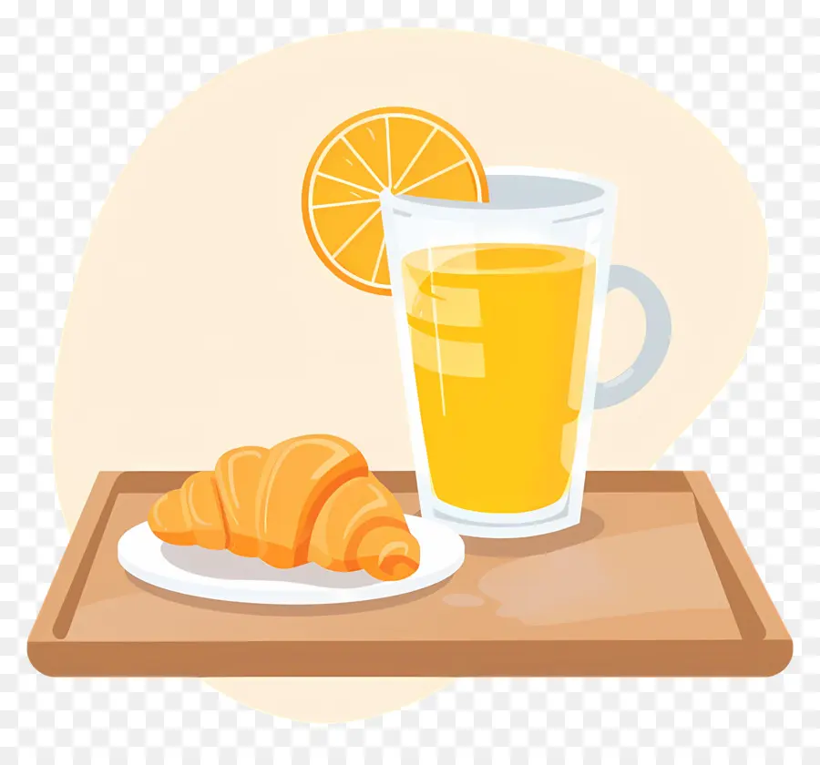 завтрак，апельсиновый сок PNG