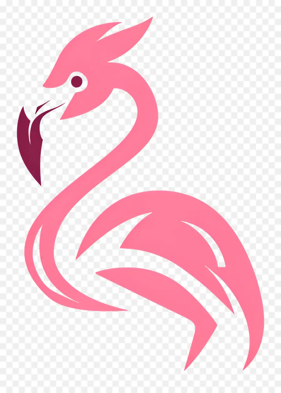 Простой дизайн，Фламинго PNG