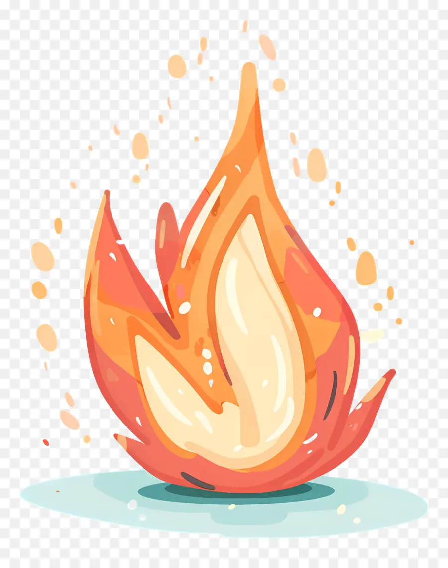 мультфильм огонь，Пламя PNG