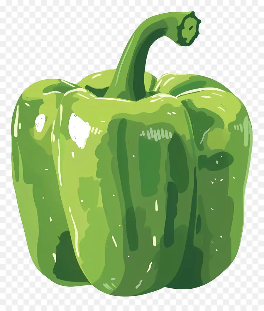 Green Bell Pepper，зеленый перец PNG