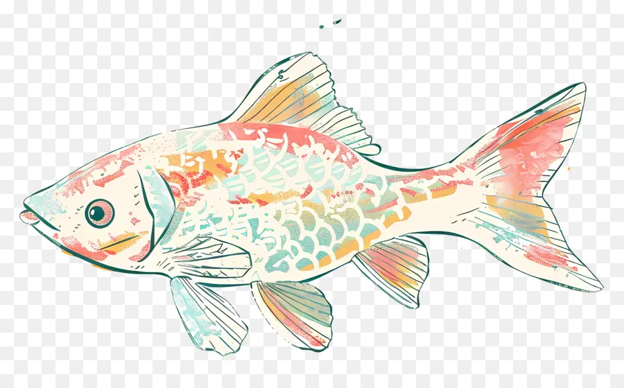 мультфильм рыбы，красочная рыба PNG