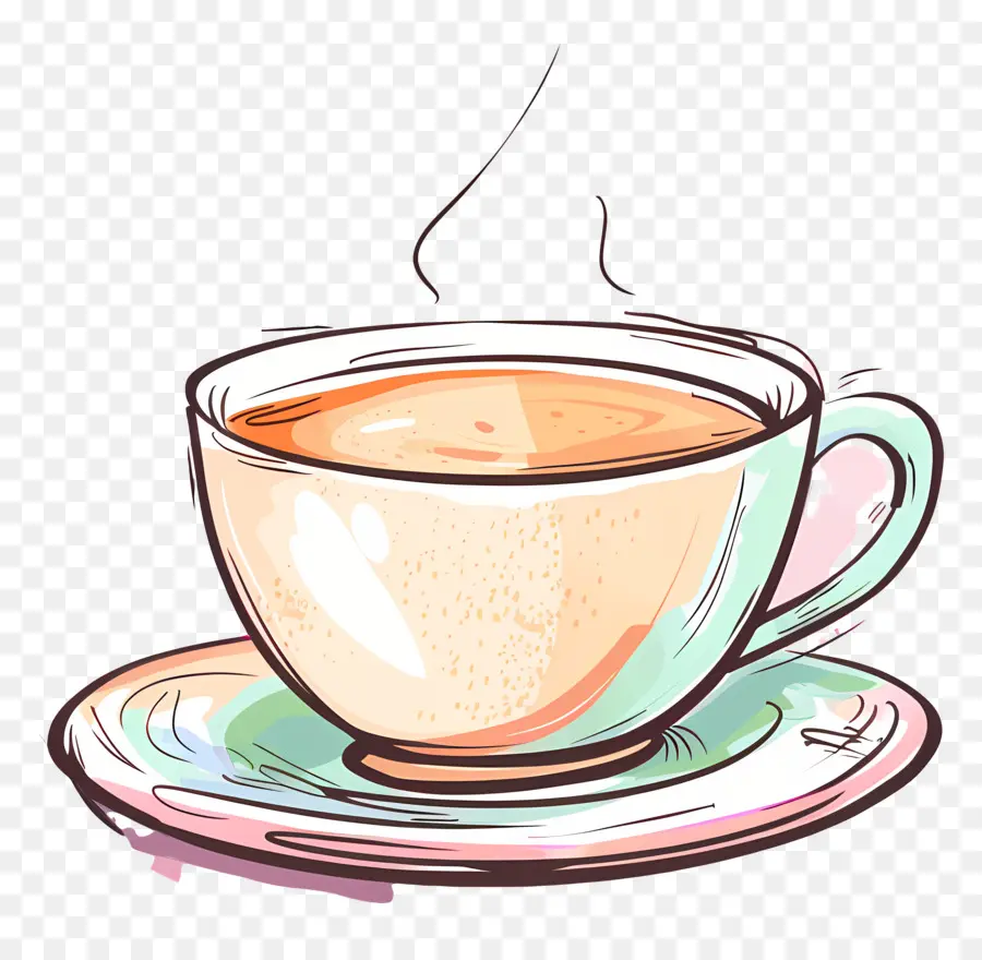 мультфильм кофе，чай PNG