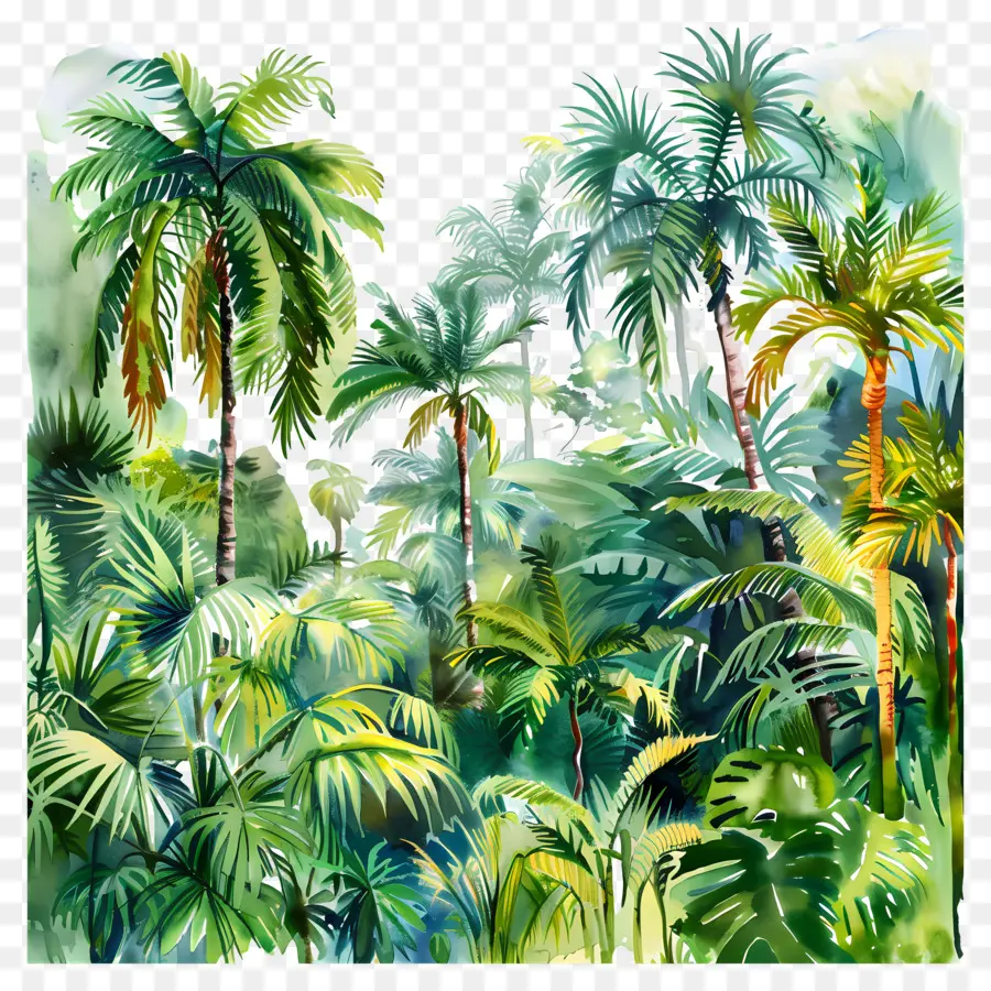 Tropical Forest，джунгли PNG
