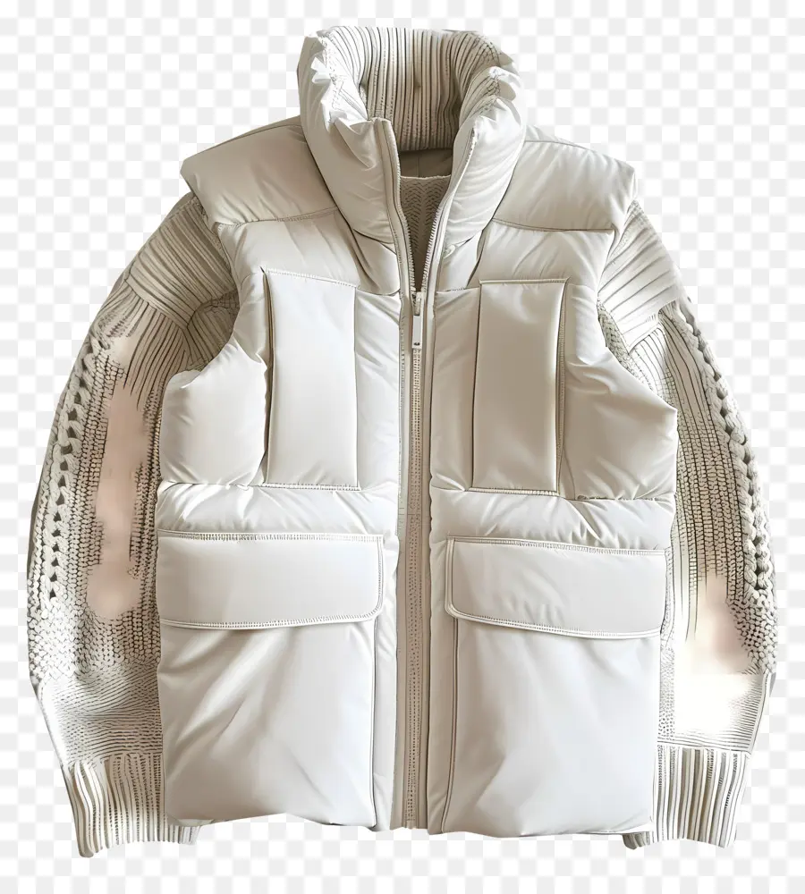 зимнее пальто，Белая куртка PNG