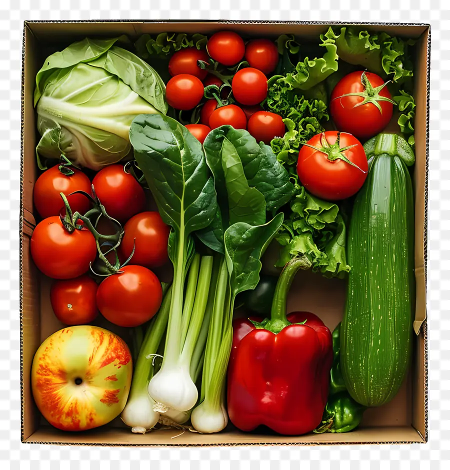 овощная коробка，свежие продукты PNG